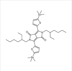2,5-雙(2-乙基己基)-3,6-雙(5-(三甲基錫基)噻吩-2-基)吡咯并[3,4-c]吡咯-1,4(2H,5H)-二酮|1392422-47-7 