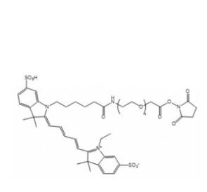 CY5-PEG活性酯Cyanine5-PEG-NHS, CY5-PEG-SCM；CY5-聚乙二醇活性酯 