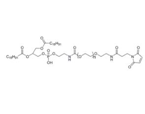 二棕櫚酰磷脂酰乙酰胺PEG馬來酰亞胺DPPE-PEG-Maleimide, DPPE-PEG-MAL；二棕櫚酰磷脂酰乙酰胺聚乙二醇馬來酰亞胺 